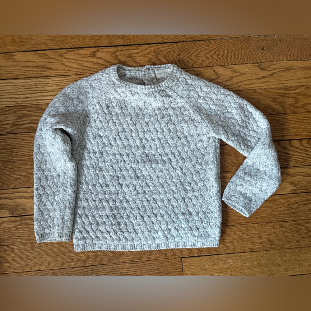 Quincy Mae Light Gray Sweater - Size 4 / 5
